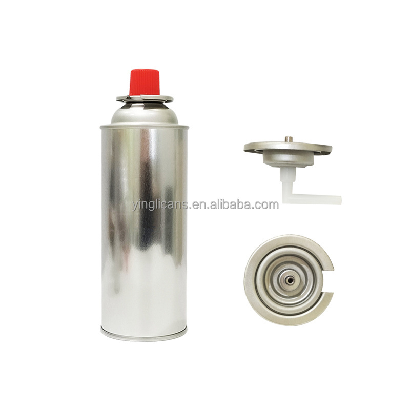 Empty Butane Gas Can with Valve Butane Gas Valve Refilling Butane lighter Cans