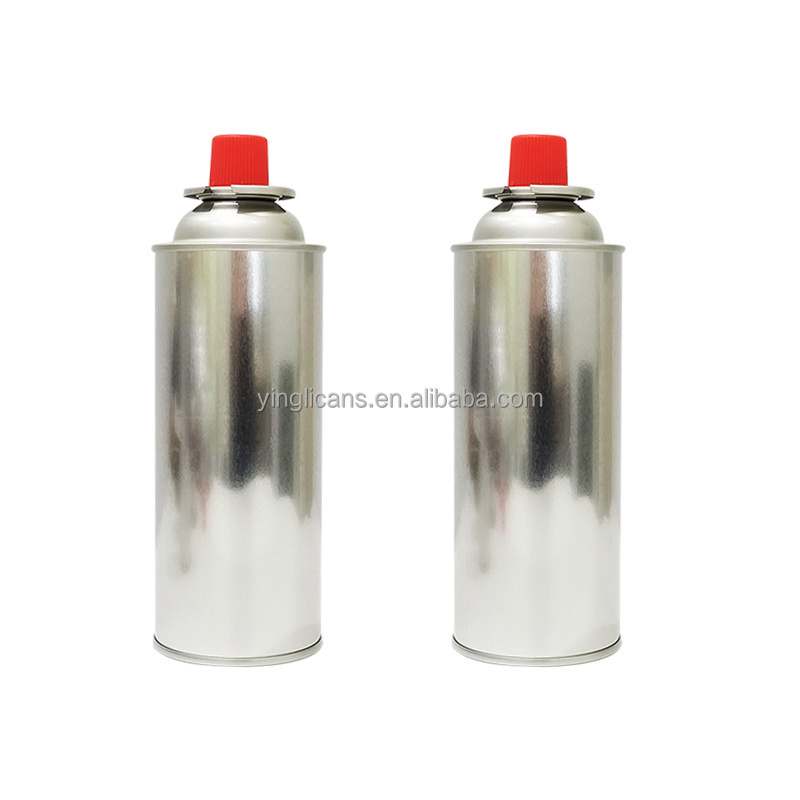 Empty Butane Gas Can with Valve Butane Gas Valve Refilling Butane lighter Cans