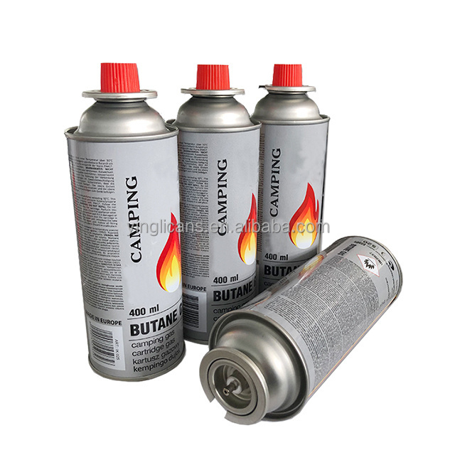 Customizable Empty Butane Gas Can  65x158mm Aerosol tin can  for camping gas trips Low MOQ