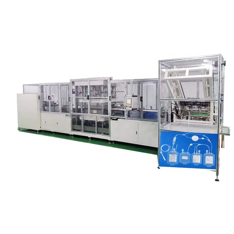 Single double Triple Quadruple blood  transfer bag fully automatic i Blood Collection bag making manufacturing machine