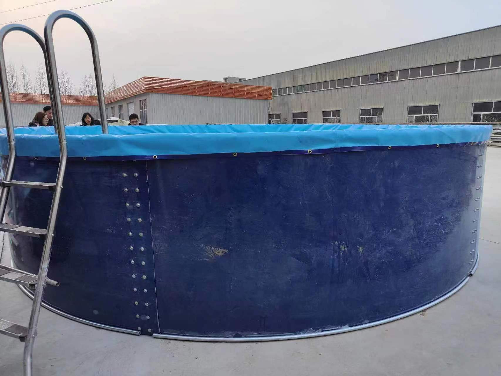 Biofloc tank fish farming pond FRP fiberglass support fish pond