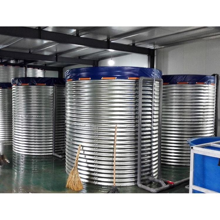 Easy To Transport Cylindrical Water Tank  Aquaculture Fish Tanks For Fish Farming