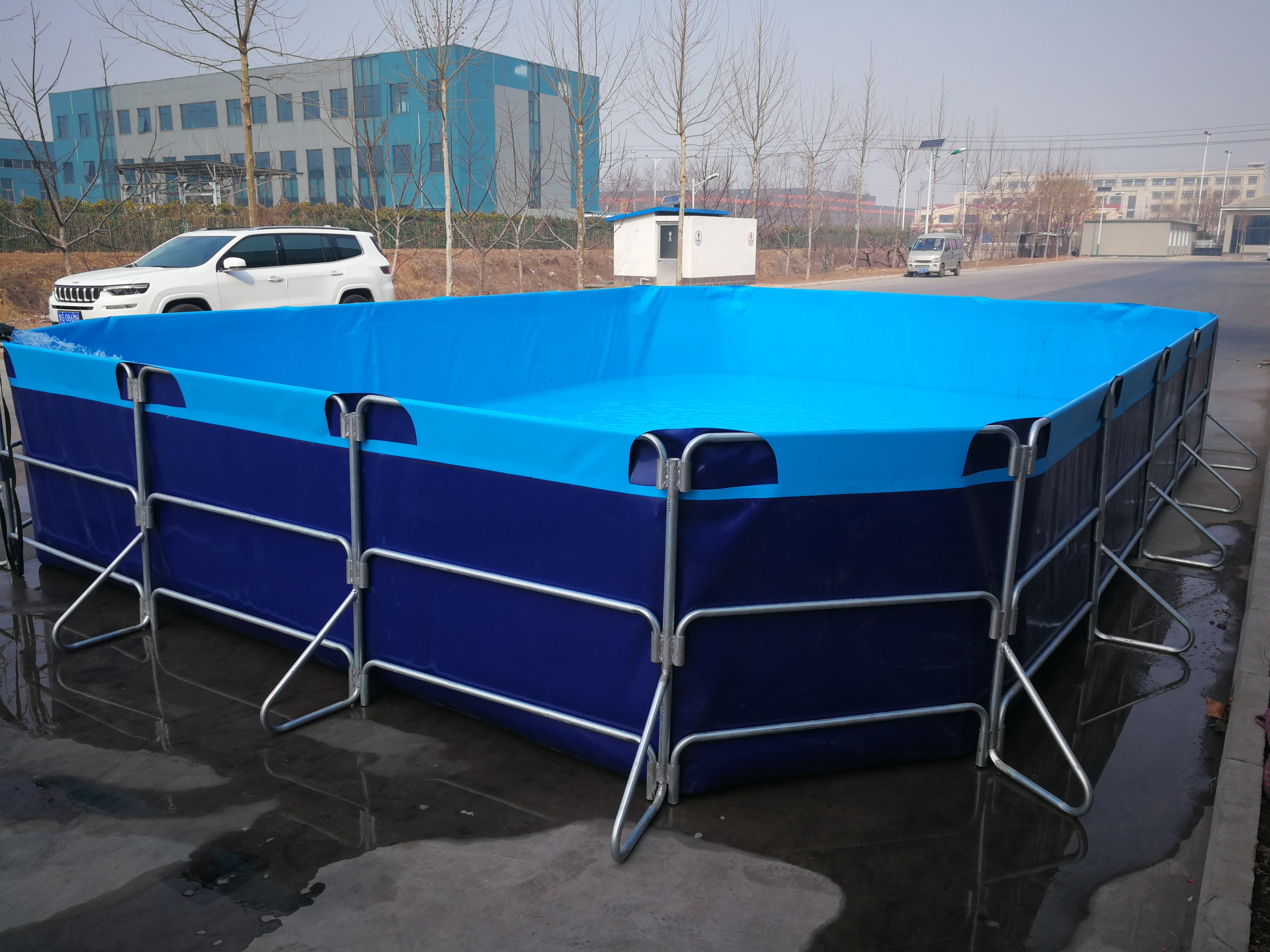 customize 10 cubic meter Fish Farming Tank Tilapia Catfish aboveground Fish Pond