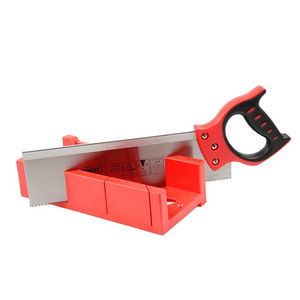 350mm Mitre box with back saw 0/45/90 degree pruning  blade wood cutting  hand saw