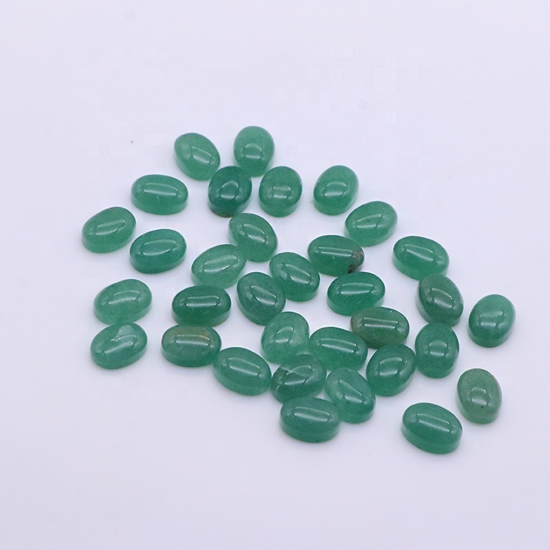 Wholesale oval cut 6x8 mm black onyx moss agate sunstone green aventurine white shell natural gemstone cabochons