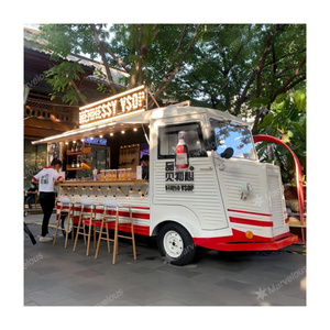 Mobile Food Car with Frozen Yogurt Machine Food Truck with Kitchen Inside Deep Fryer Food Trailer