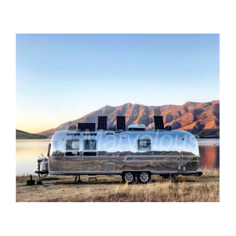 Luxury Aluminum Camper Large Mobile Motorhome Camping Travel Big Rv Trailer Camper Airstream Caravan