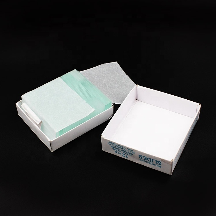 High Quality Lab Use 7105 Glass Polished Edge Microscope Slide Frosted Microscope Slides Prepared