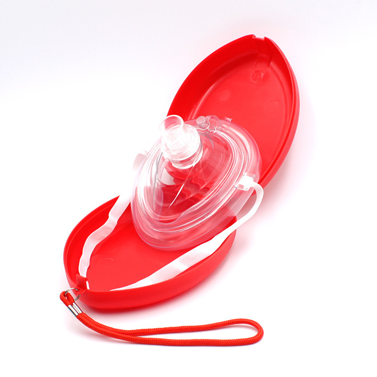 Disposable CPR Pocket Resuscitator Breathing Mask Training Masks Valve For Artificial Respiration