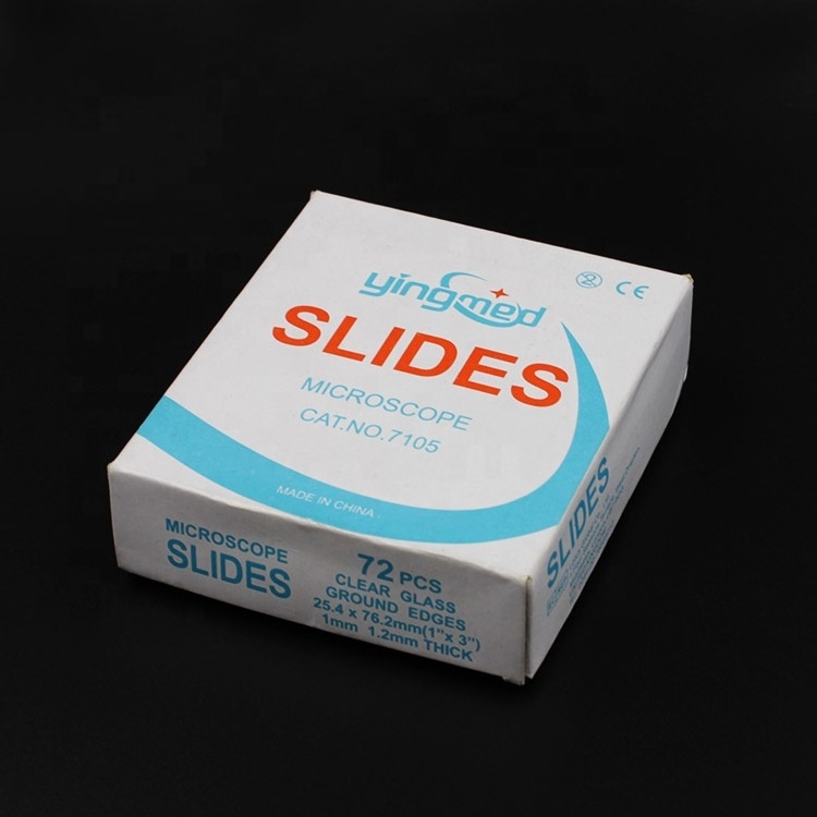 High Quality Lab Use 7105 Glass Polished Edge Microscope Slide Frosted Microscope Slides Prepared