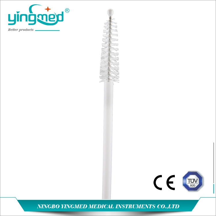 Disposable sterile sampling gynaecological vaginal cytology brush