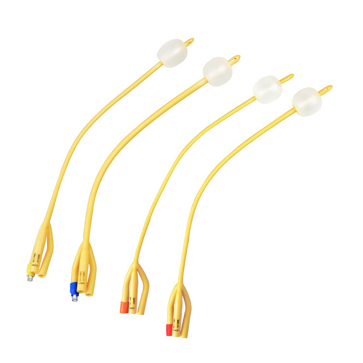 Disposable CE Approved Medical 3 Way Latex Foley Catheters Urinary Catheter