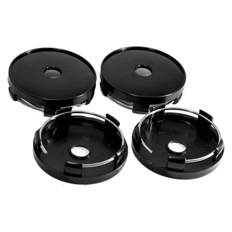 Wholesale automobile parts modification wheel hub cover 60mm universal blank black silver wheel center cap ABS wheel rim cover