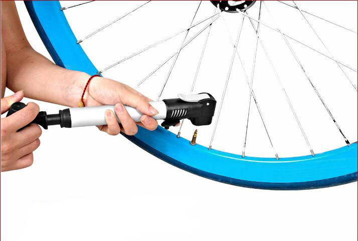 Mini Portable Bike Hand Floor Pump Aluminium Alloy Bicycle Hand Air Pump Electric Bicycle Tire Pump