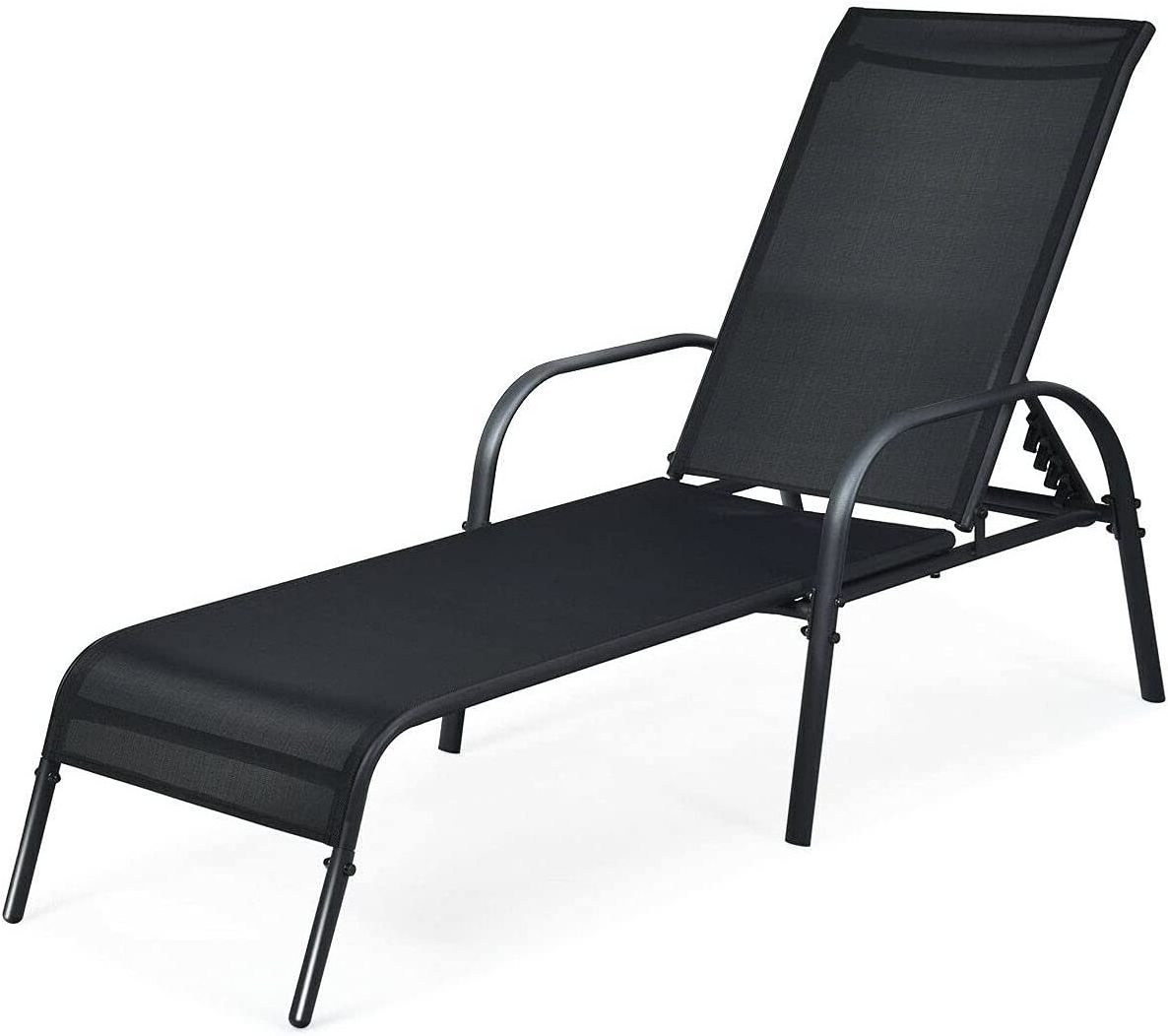 Patio Chaise Lounge Recliner Outdoor Lounger Chair Poolside Beach Lounger Chair