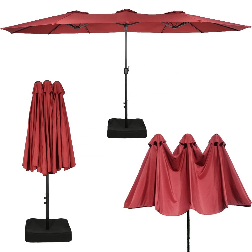 Outdoor Furniture Deluxe Patio Umbrella Market Parasol Target Market Sunshade Modern Umbrella