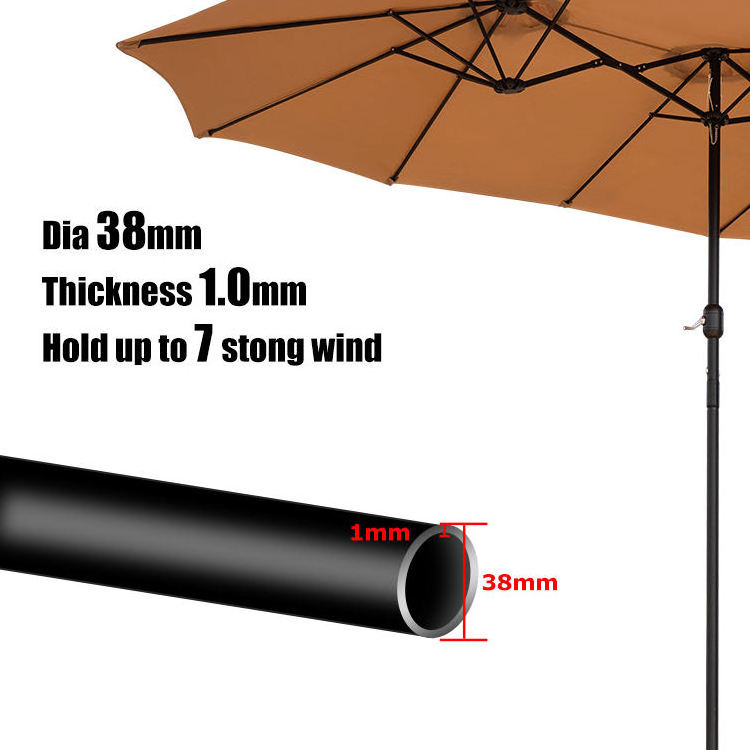 Outdoor Furniture Deluxe Patio Umbrella Market Parasol Target Market Sunshade Modern Umbrella