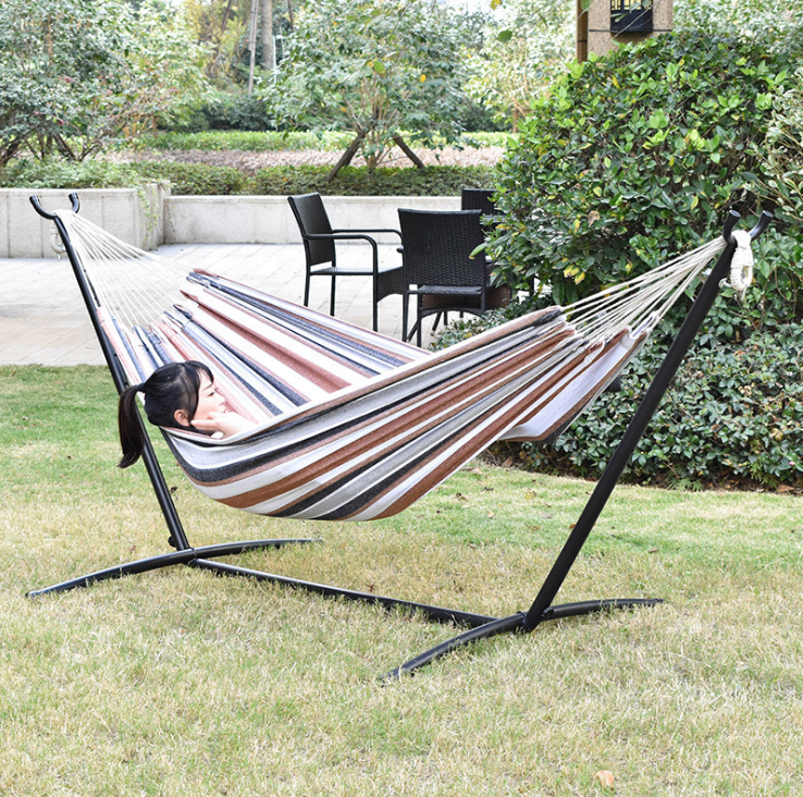 Double Hammock Cotton Hammock Outdoor Portable Camping Swing Hammock