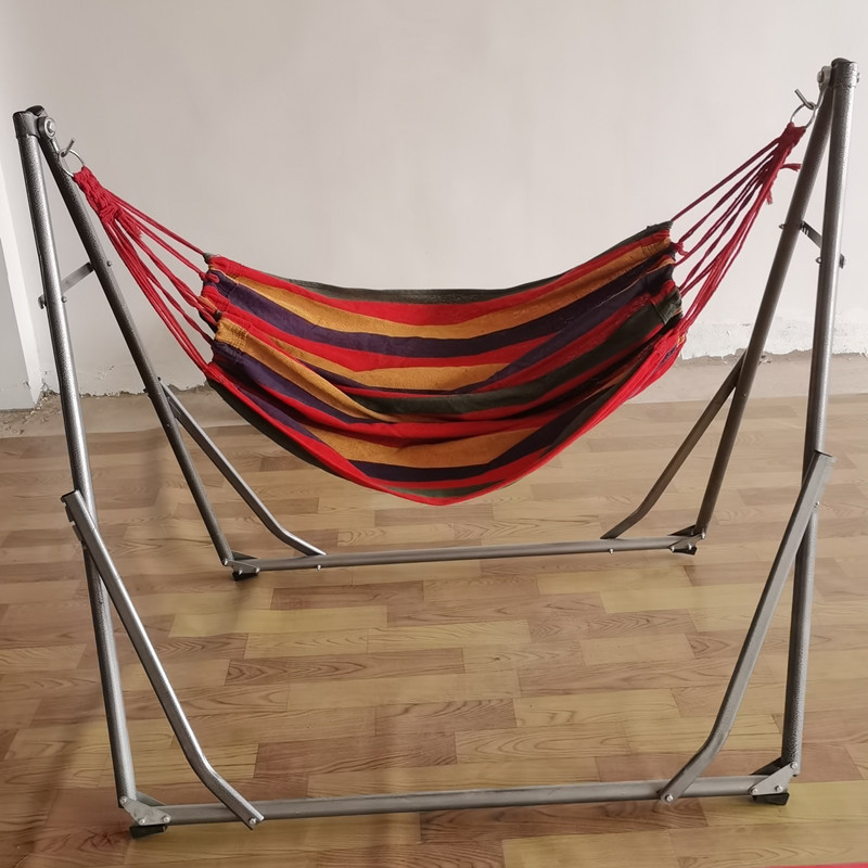 Folding Hammock and Hanging Chair Stand Multi-functional Hammock and Swing Chair Stand Metal Hammock Holder Indoor and Outdoor