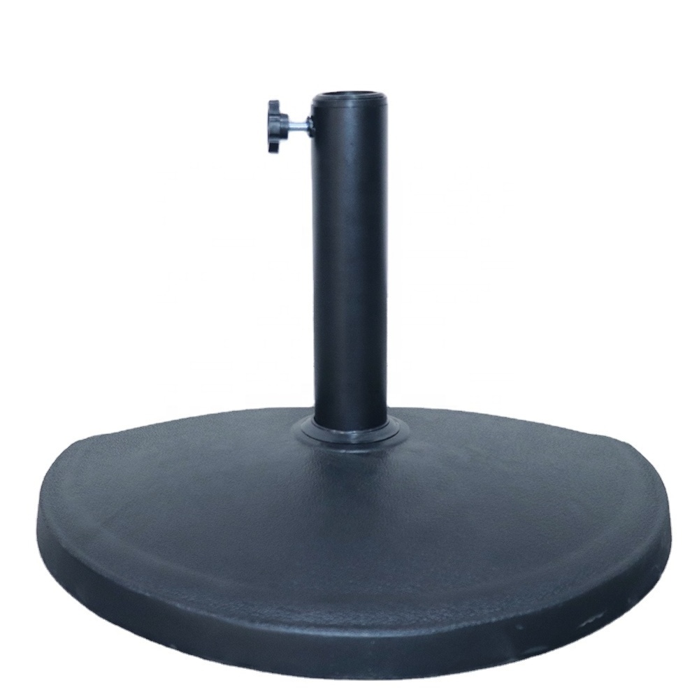 Heavy-Duty Outdoor Umbrella Base Stand Resin Half Round Patio Umbrella Base Stand