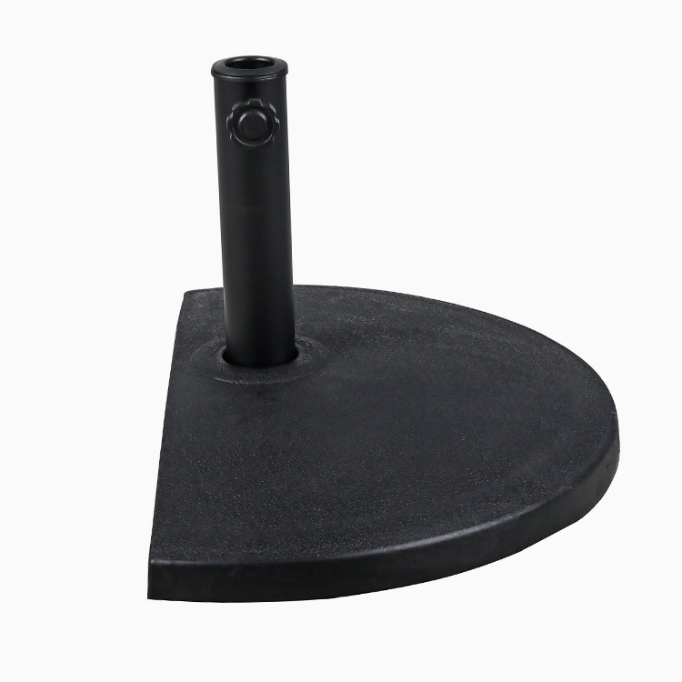 Outdoor Half Round Patio Resin Heavy-Duty Umbrella Base Stand