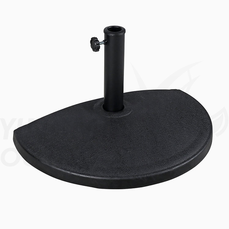 Outdoor Half Round Patio Resin Heavy-Duty Umbrella Base Stand