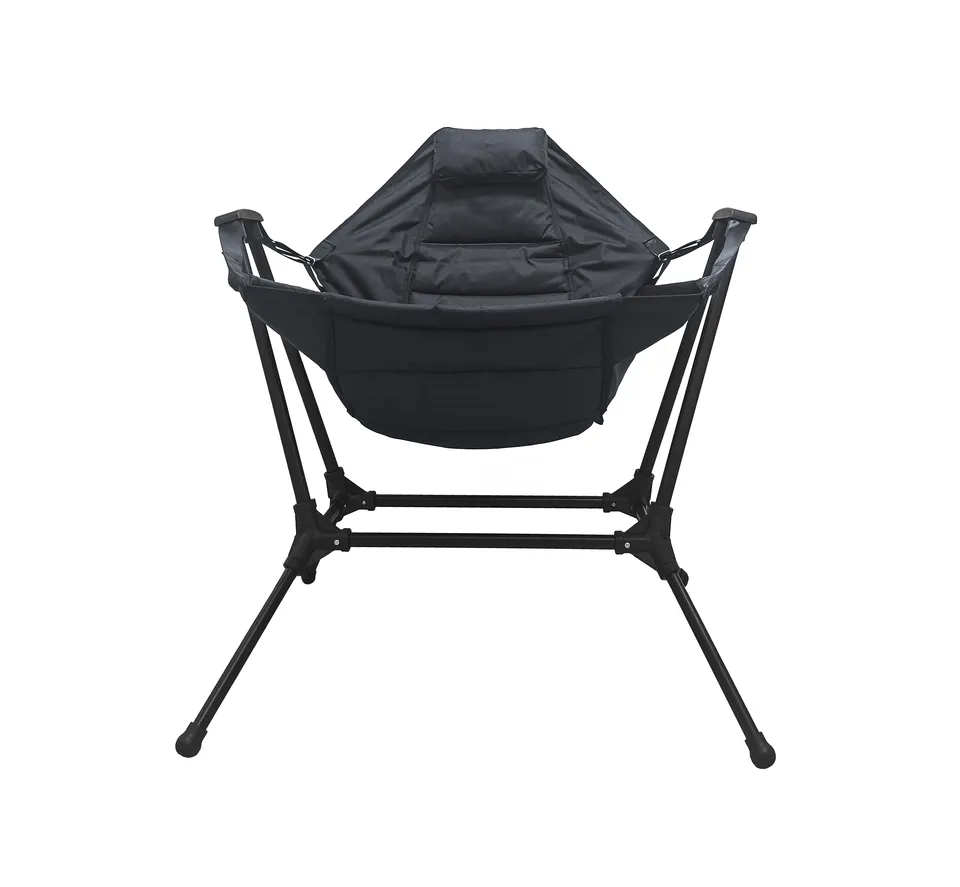 Outdoor Camping and Hiking Portable Swinging Rocker Recliner Picnic Chair Adult Folding Rocking Chair Camping