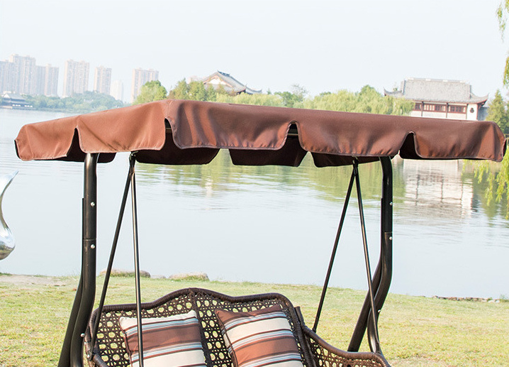 2 Persons Outdoor Patio Swing Chair with Canopy Porch Swing