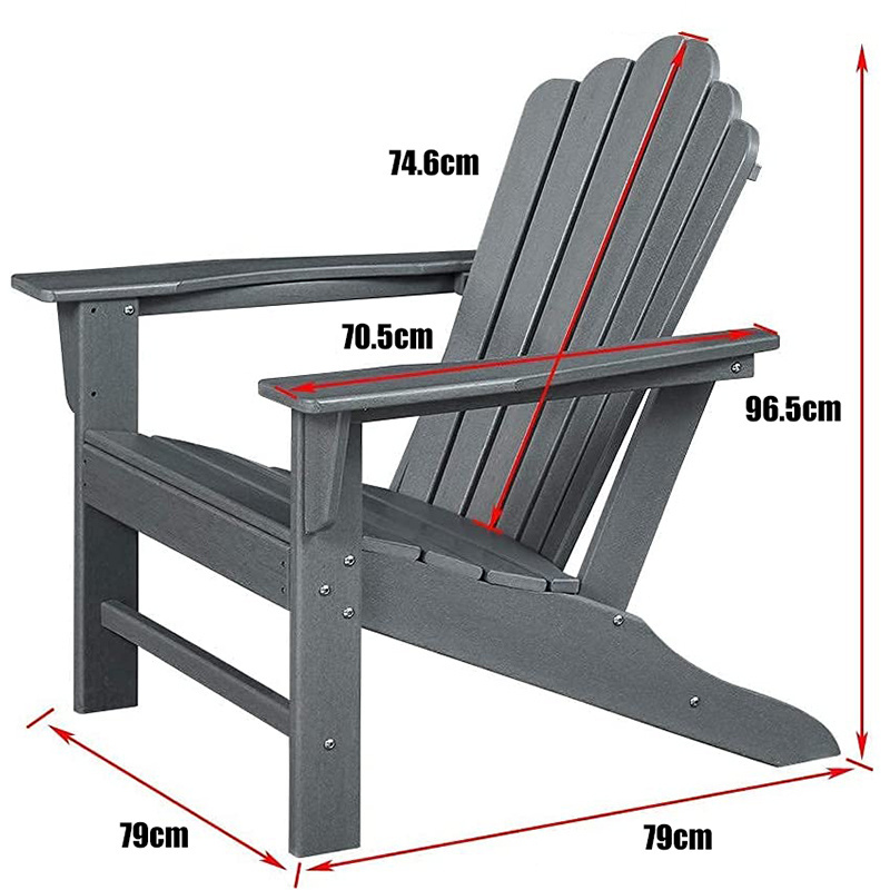 Outdoor Plastic Wood Double Adirondack Chairs with Connecting Plate Set of 2 Weather Resistant Furniture Garden