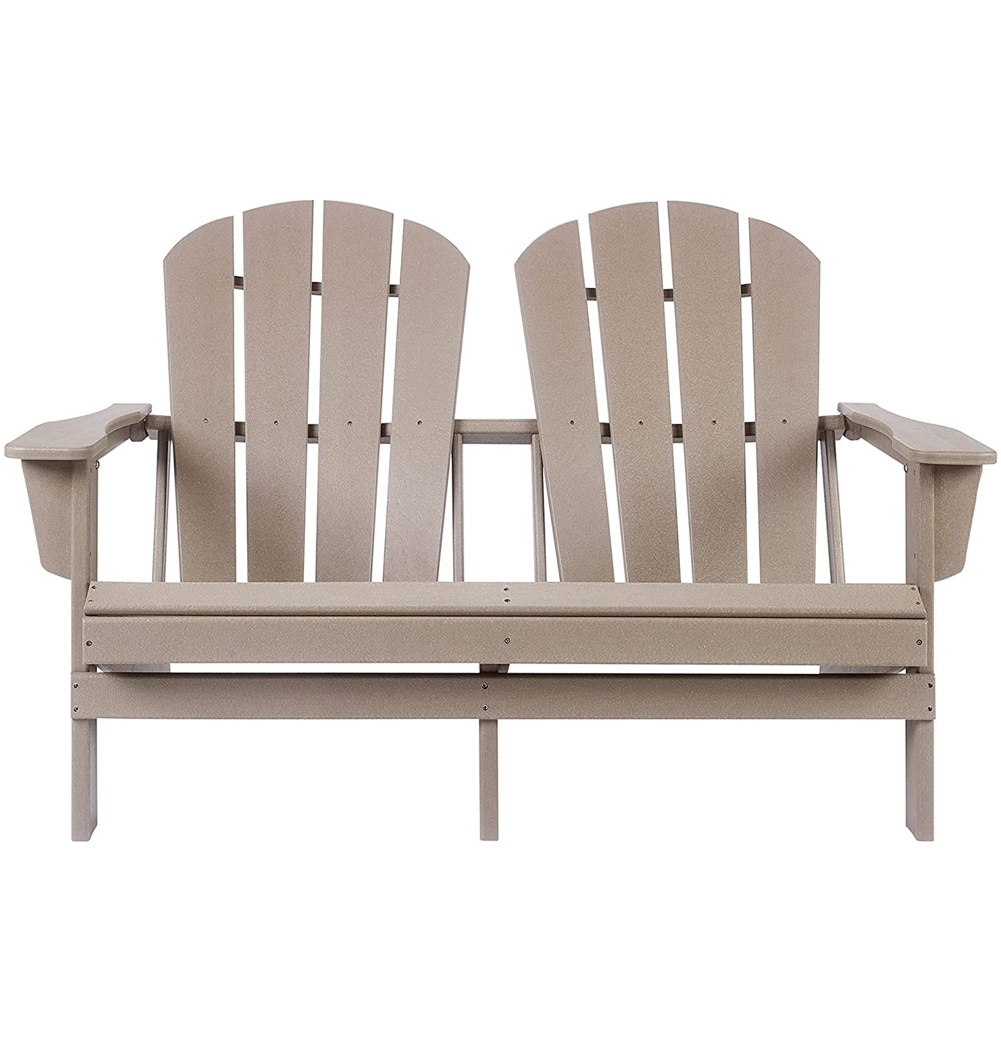 Outdoor Furniture Garden Bench HDPE Double Adirondack Chairs Loveseat