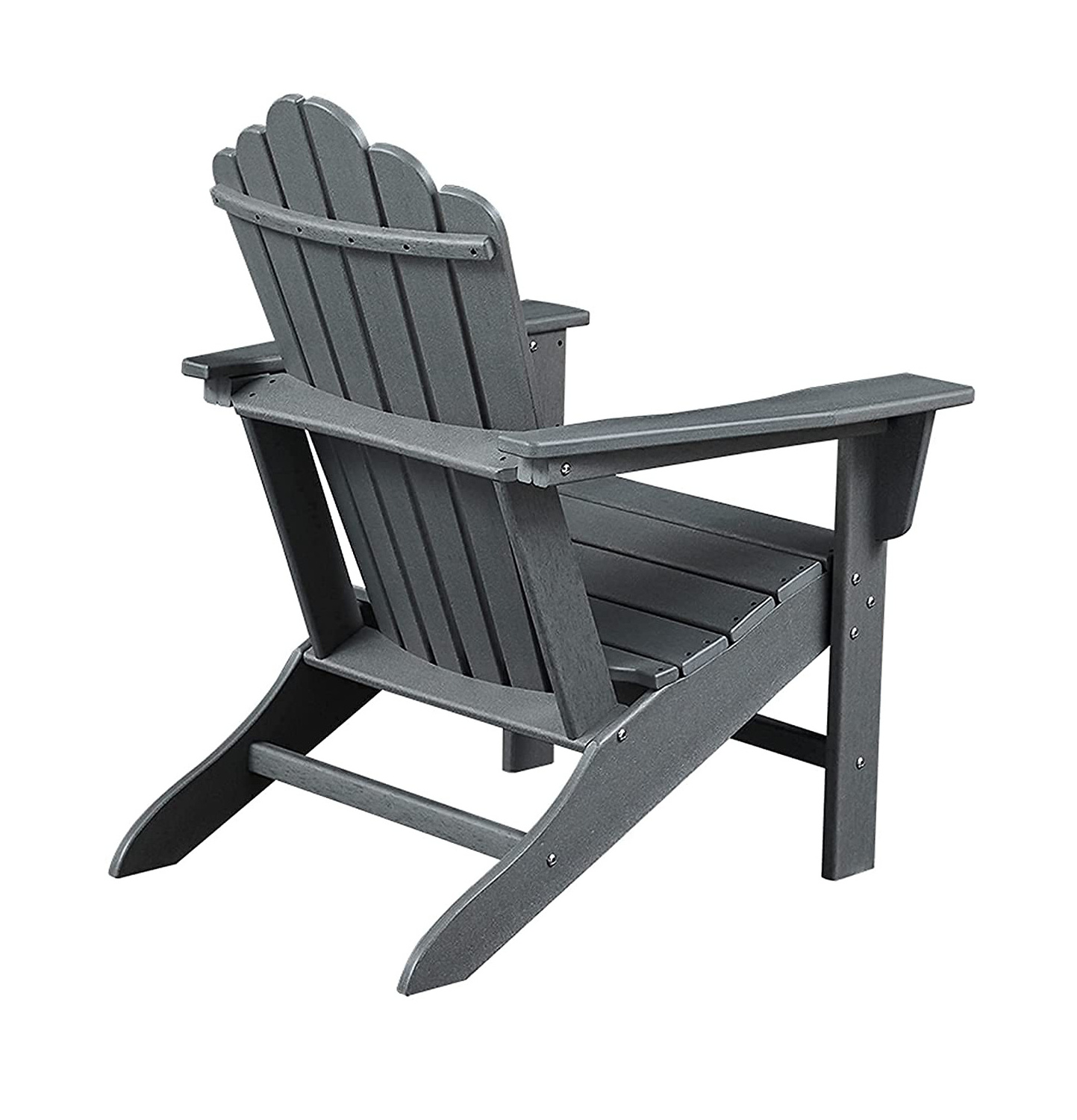 Outdoor Plastic Wood Double Adirondack Chairs with Connecting Plate Set of 2 Weather Resistant Furniture Garden