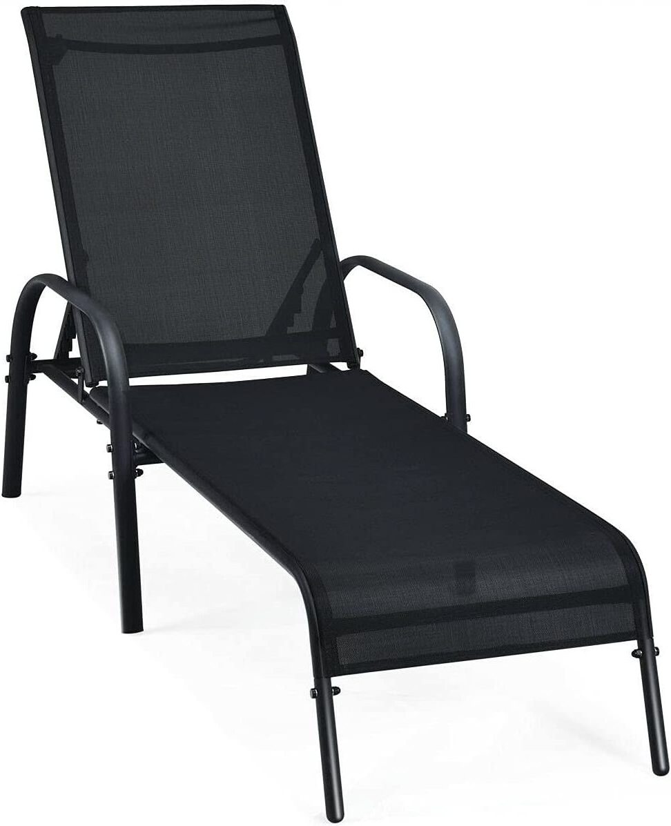 Patio Chaise Lounge Recliner Outdoor Lounger Chair Poolside Beach Lounger Chair