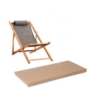 Wooden Folding Deckchair for Beach Chair Fishing Chair Modern Wood and Canvas Chairs Simple Folding Deckchair Made of Wood 75kgs