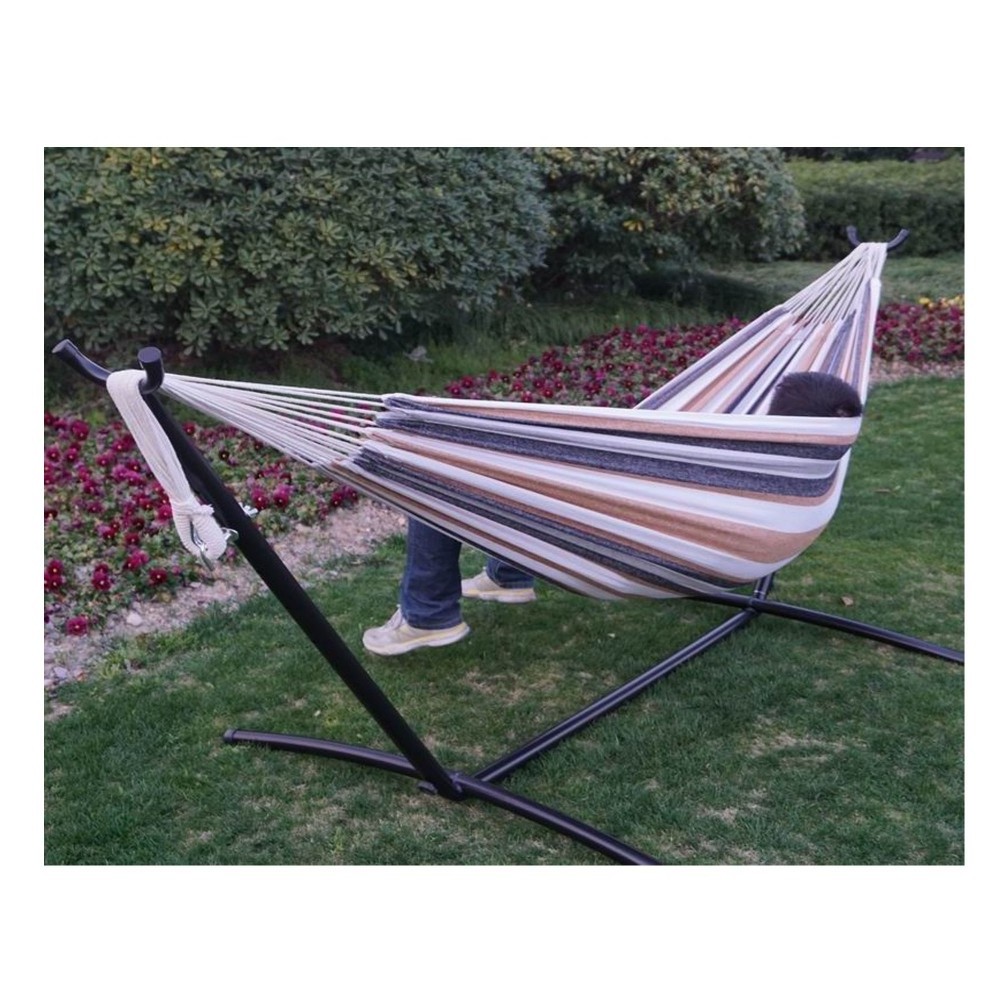 Outdoor Garden Patio Double Hammock Swing Bed Double Hammock Chair with Stand