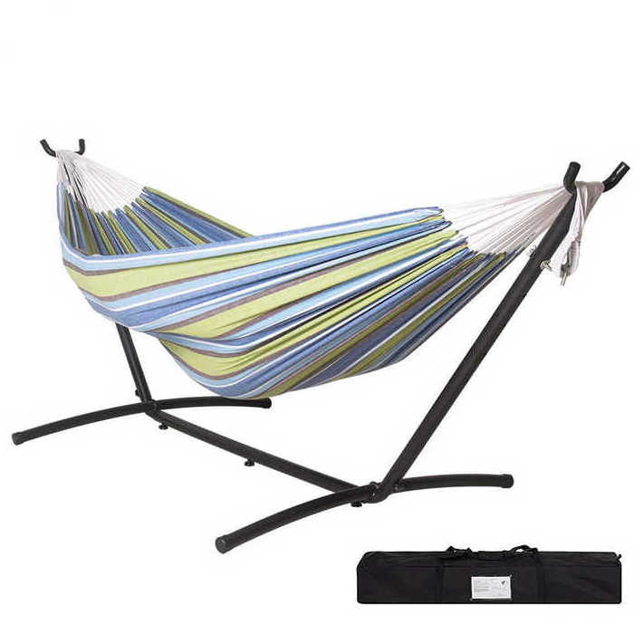 Outdoor Garden Patio Double Hammock Swing Bed Double Hammock Chair with Stand