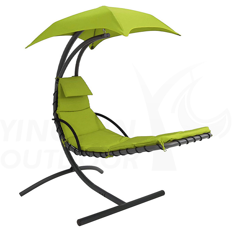 Outdoor Patio Swing Chair Hanging Chaise Lounger Chair Hammock Swing Chair