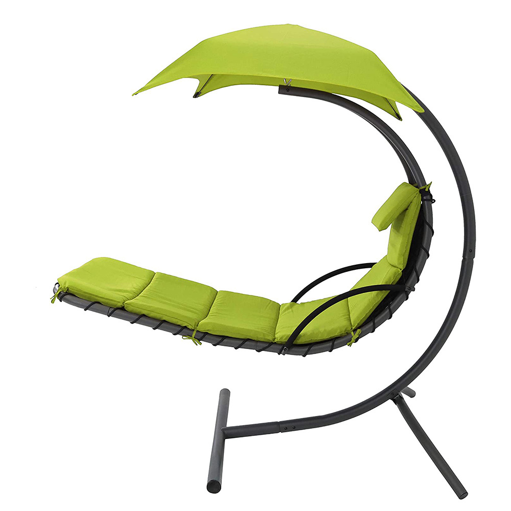 Outdoor Patio Swing Chair Hanging Chaise Lounger Chair Hammock Swing Chair