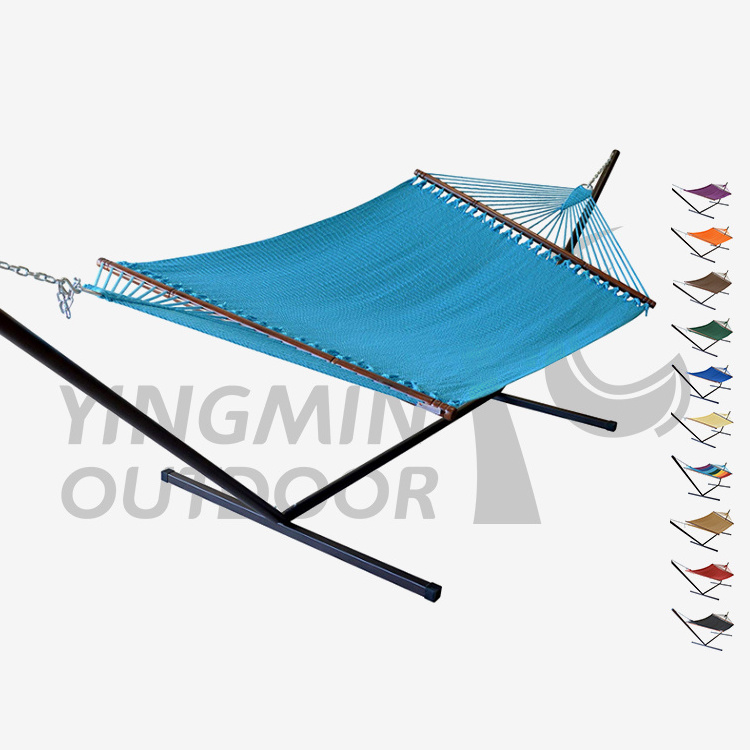 High Quality Hanging Double Cotton Hammock Portable Camping Hammock Indoor Garden Hammock