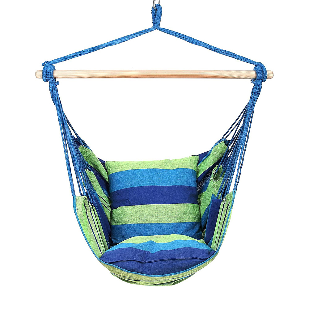 Hanging Chair Garden Outdoor Hammock Chair Swing Cotton Swing Hammock Chair for Outdoor or Indoor