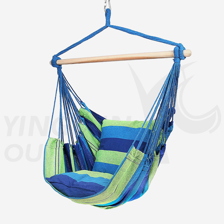 Hanging Chair Garden Outdoor Hammock Chair Swing Cotton Swing Hammock Chair for Outdoor or Indoor