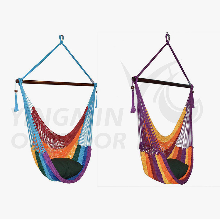 Hammock Chair Swing Chair Rope Hanging Chair for Indoor or Outdoor