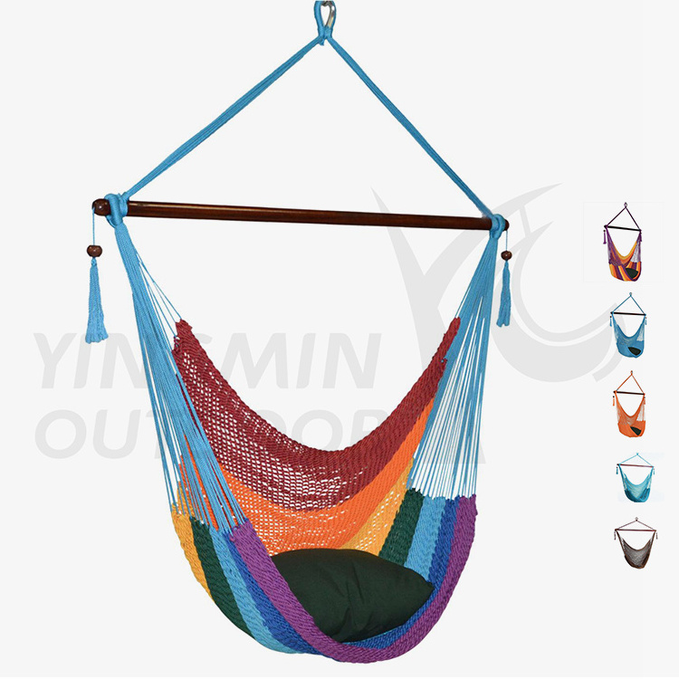 Hammock Chair Swing Chair Rope Hanging Chair for Indoor or Outdoor