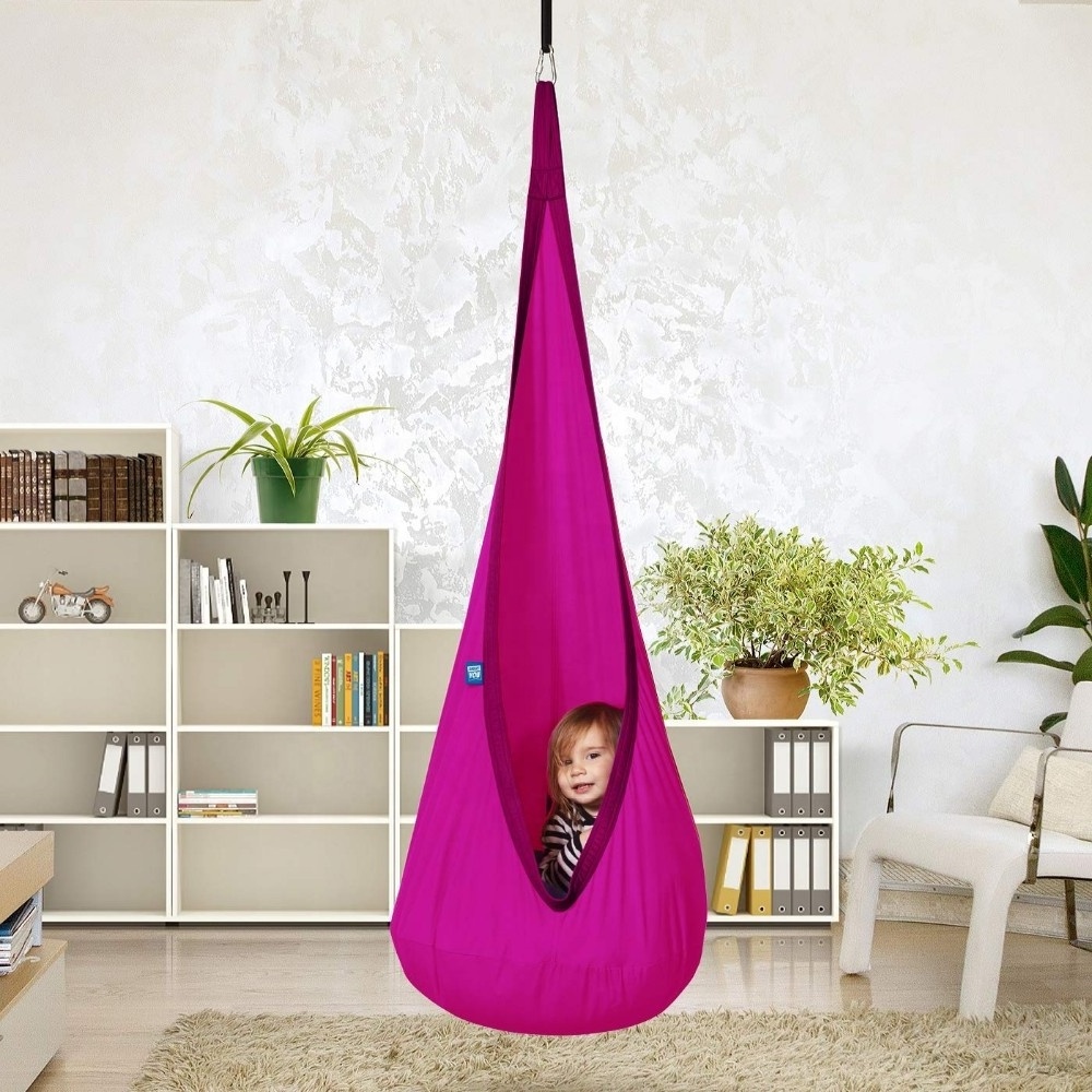 Kids Swing Hanging Chair Pod Indoor or Outdoor Outdoor Furniture Dining Room Chairs Modern Convenient Portable Baby Dining Chair