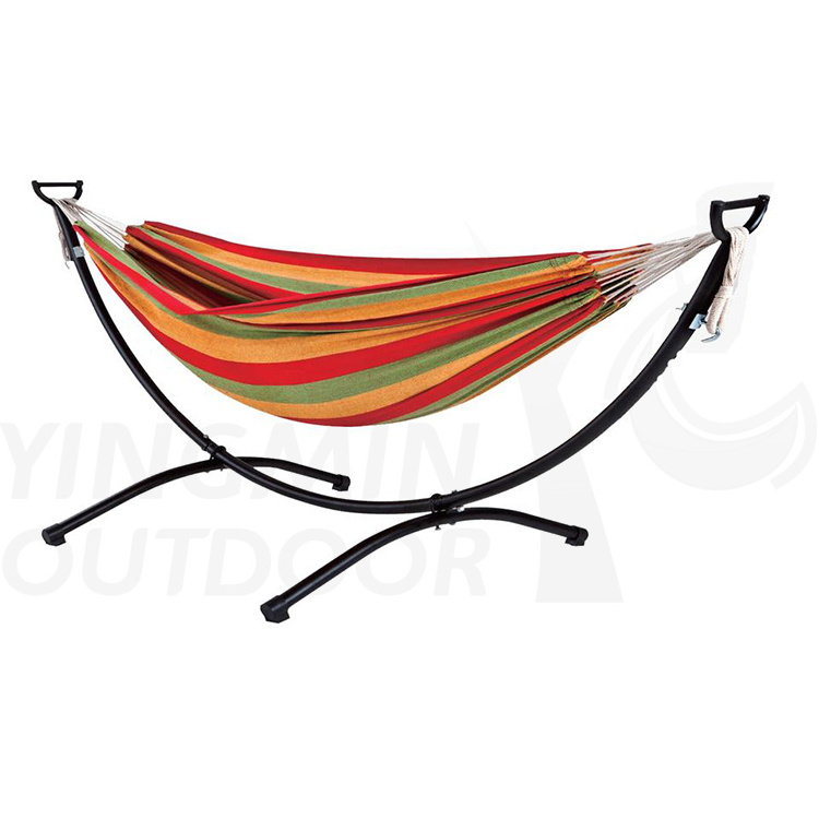 Outdoor Indoor Portable Folding Durable Hammock with Arc Hammock Stand