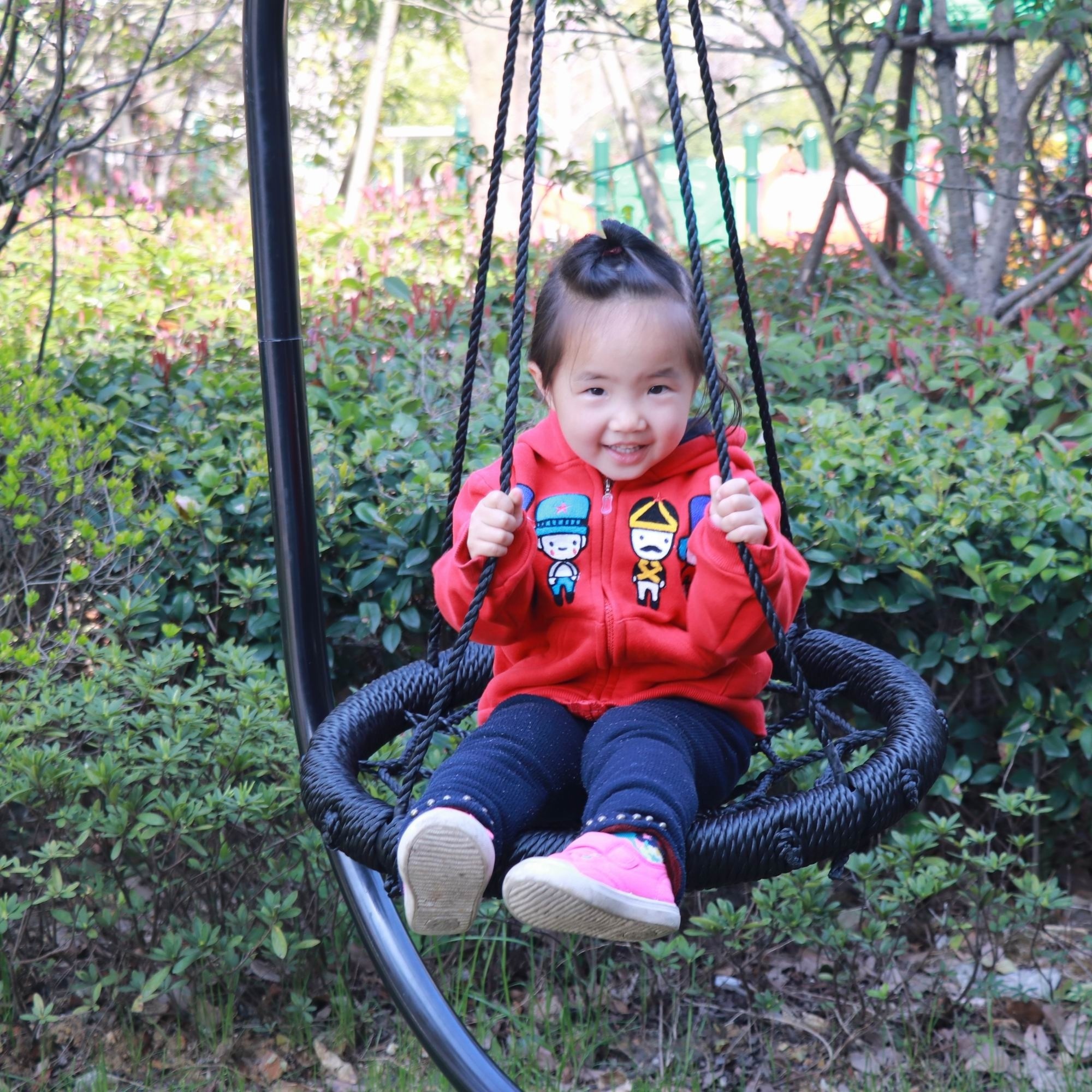 Playground Rope Net Swing Hammock Seat Outdoor Garden Swing Outdoor Children Kid Web Net Swing