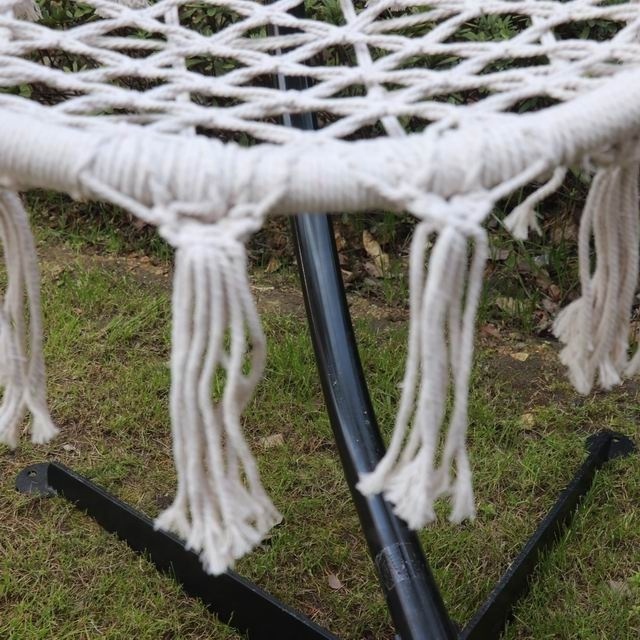 Cotton Rope Swing Hammock Chair Outdoor Round Indoor Hammock Macrame Swing Chairs