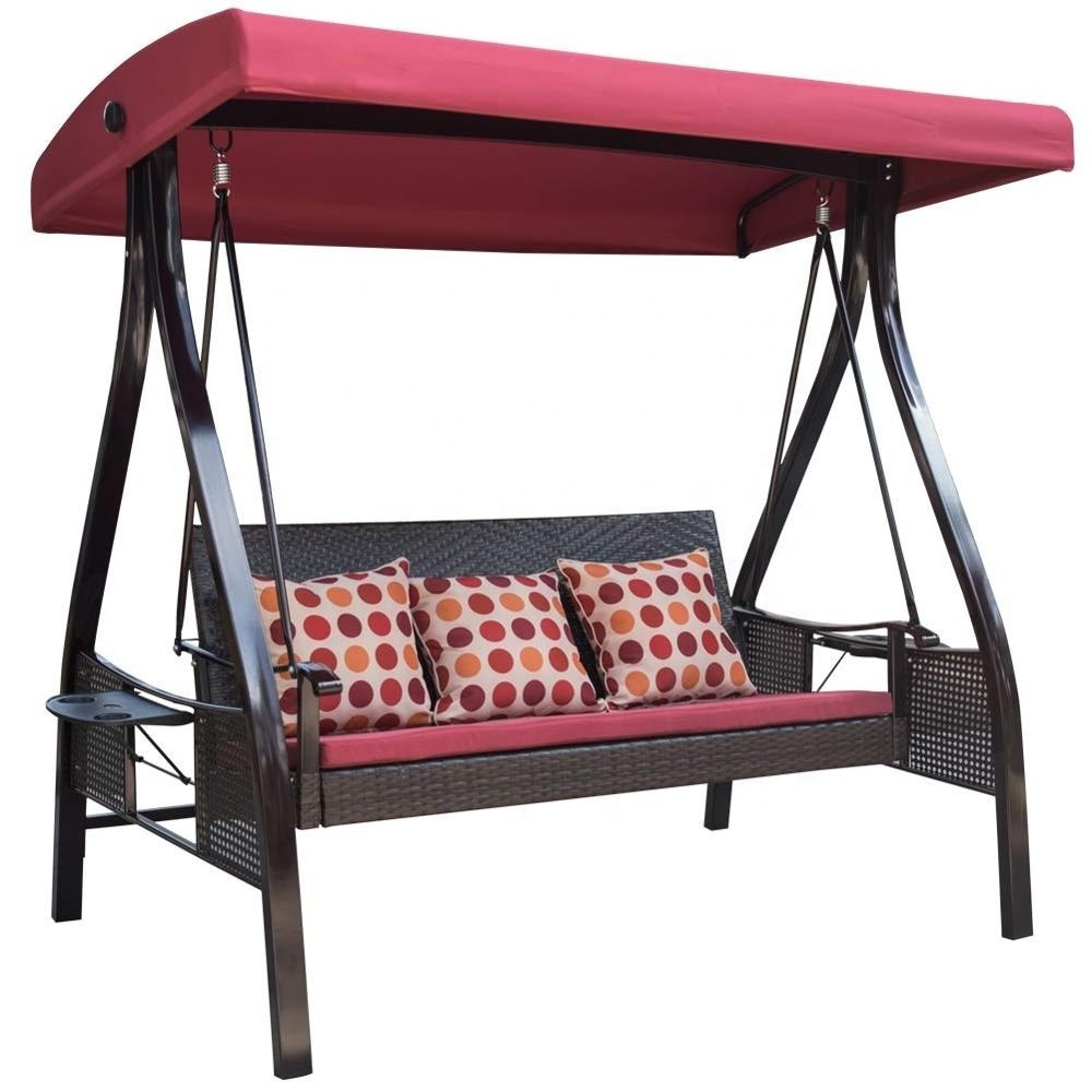 Mainstay 3 Seat Porch  Patio SwingChair Canopy Swing Chair for Outdoor