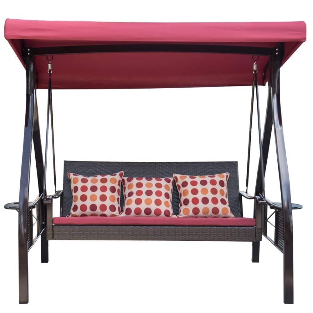 Mainstay 3 Seat Porch  Patio SwingChair Canopy Swing Chair for Outdoor