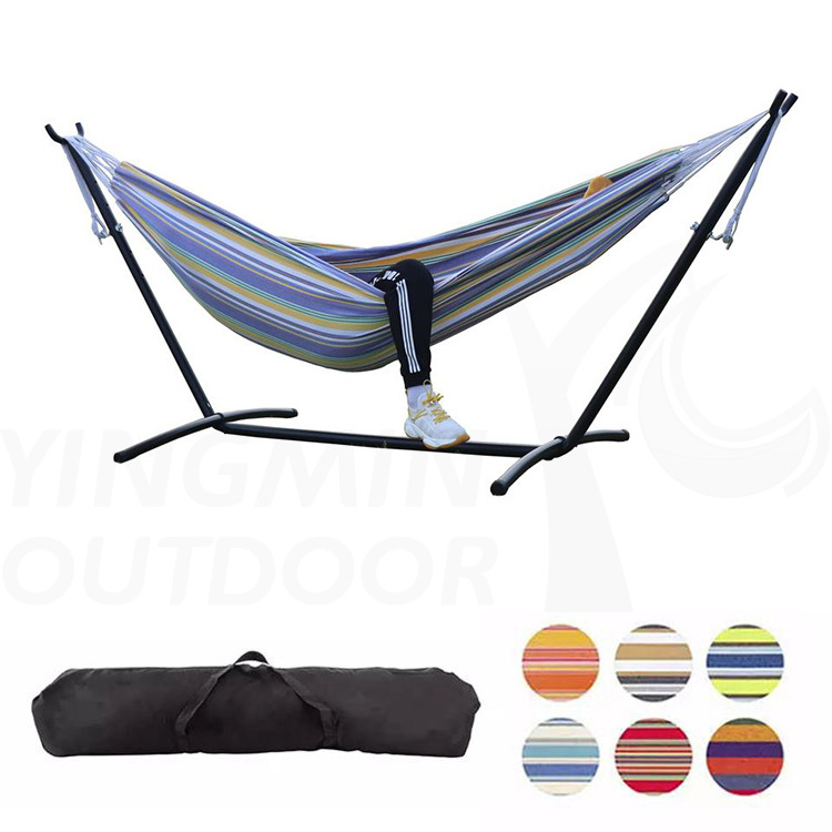 Camping Hammock With Stand Double Hammock Stand with Space-Saving Steel