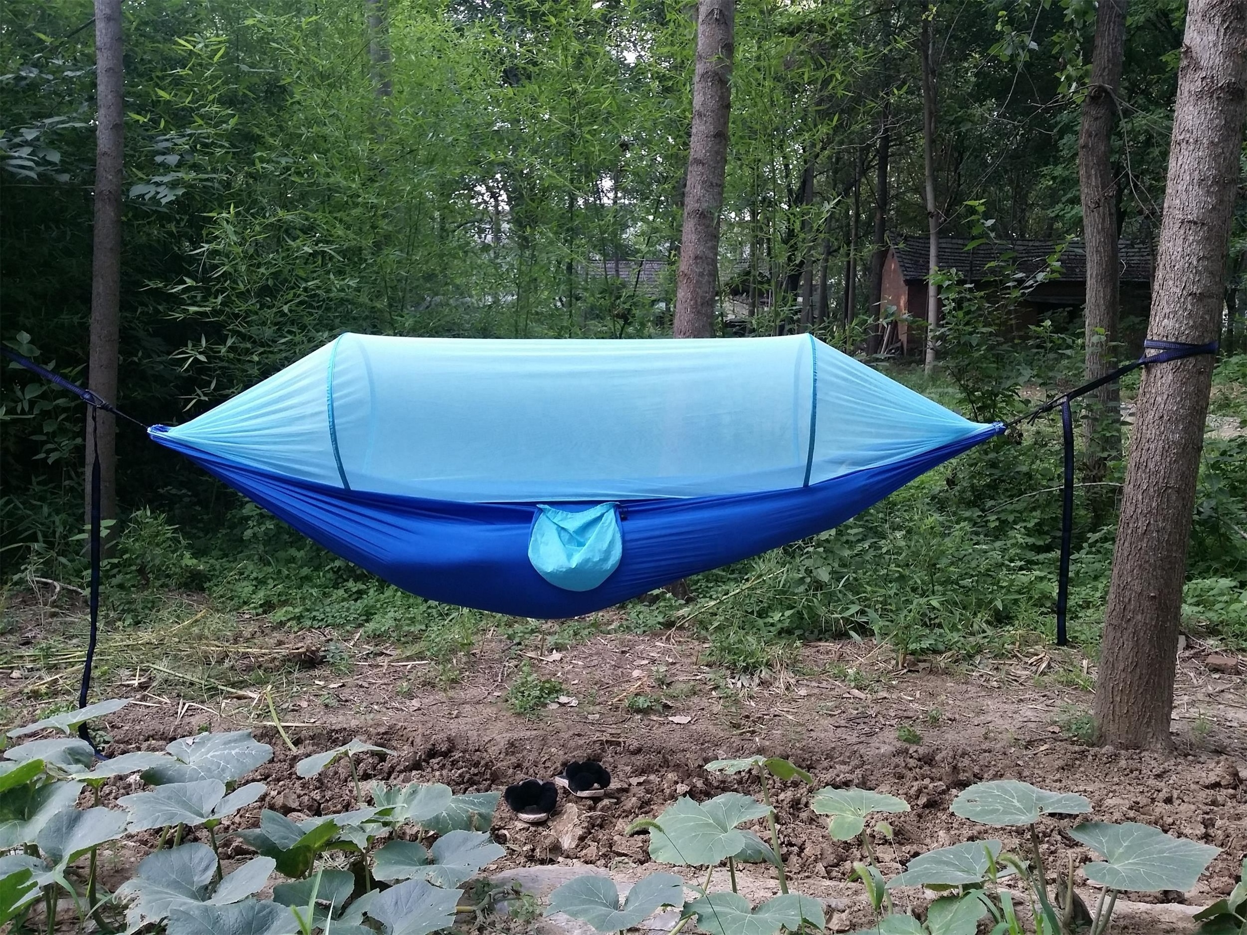 Parachute Hammock Camping Hanging Swing with Mosquito Net for Outdoor Customized Outdoor Furniture Modern Convenient Nylon